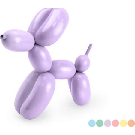 Baloane - Set 30 de baloane 130 cm culori diferite pentru modelaj si pompa