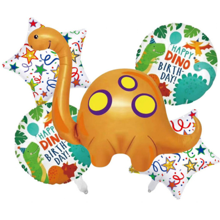 Baloane - Set 5 baloane aniversare dinozaur