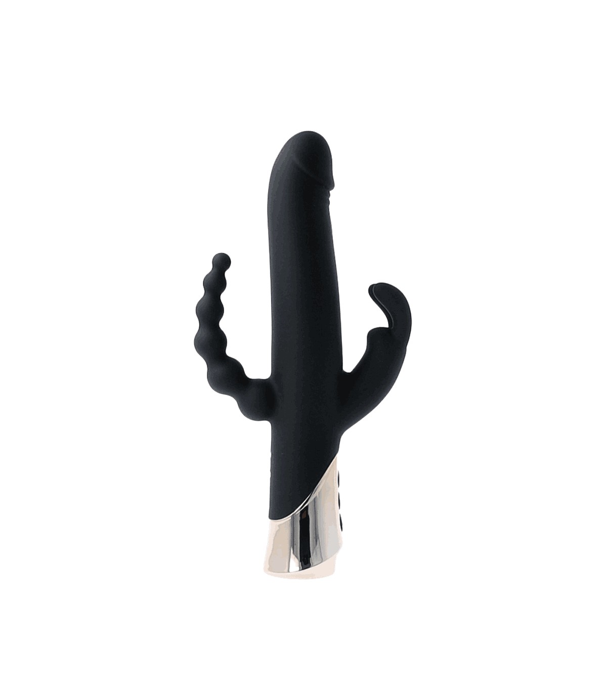 Produse <Sex toy<Body care<Lenjerie intima - HARLEQUIN RECHARGEABLE RABBIT VIBRATOR WITH GYRATING DILDO SHAPE