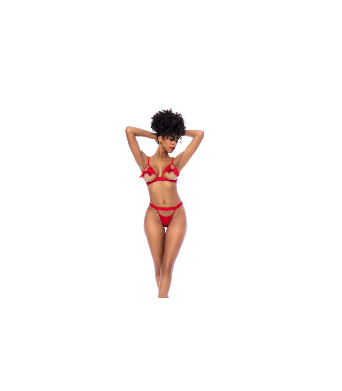 Produse <Sex toy<Body care<Lenjerie intima - MOD. 8901 TWO PIECE SET RED L/XL