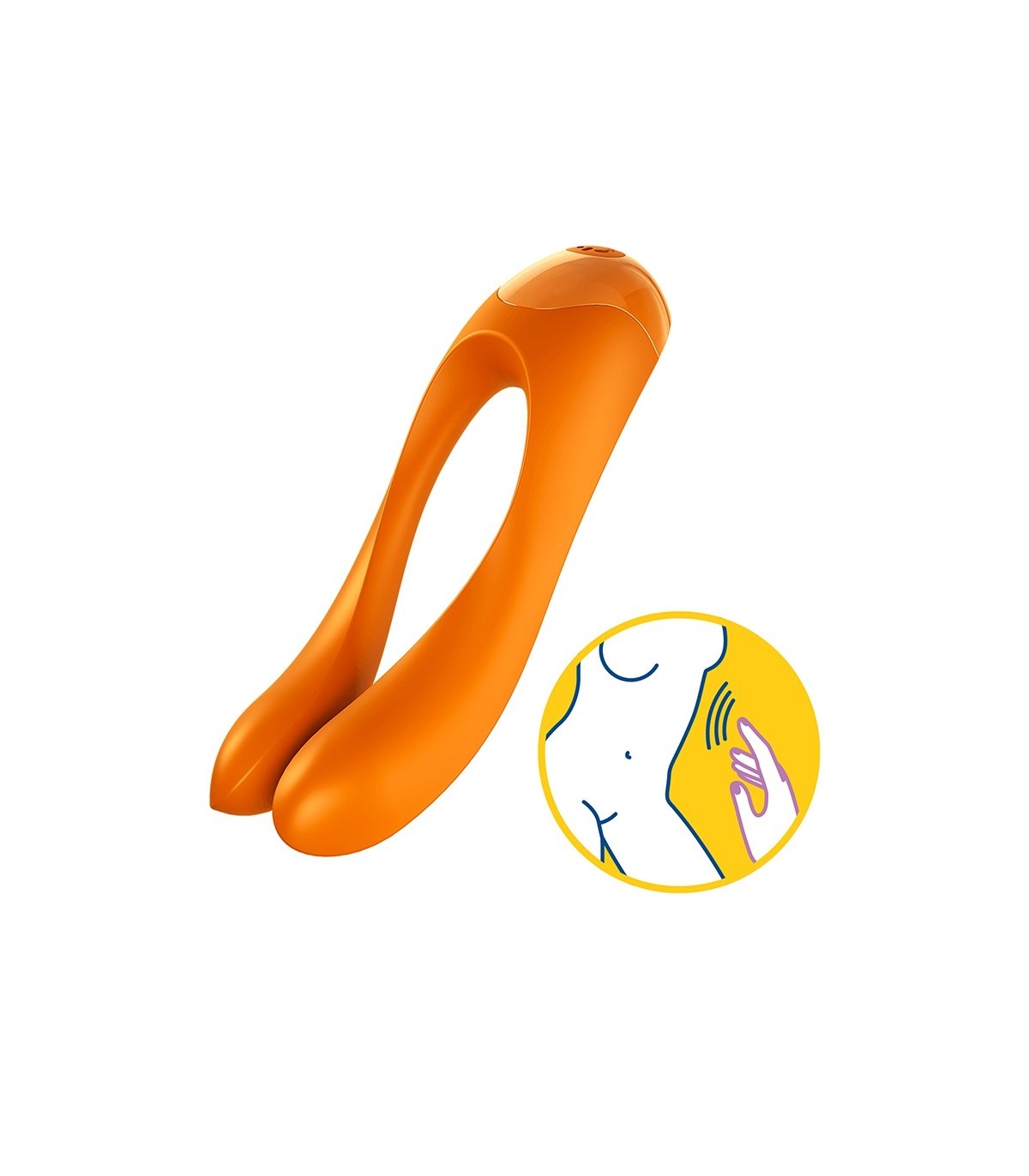 Produse <Sex toy<Body care<Lenjerie intima - SATISFYER CANDY CANE ORANGE