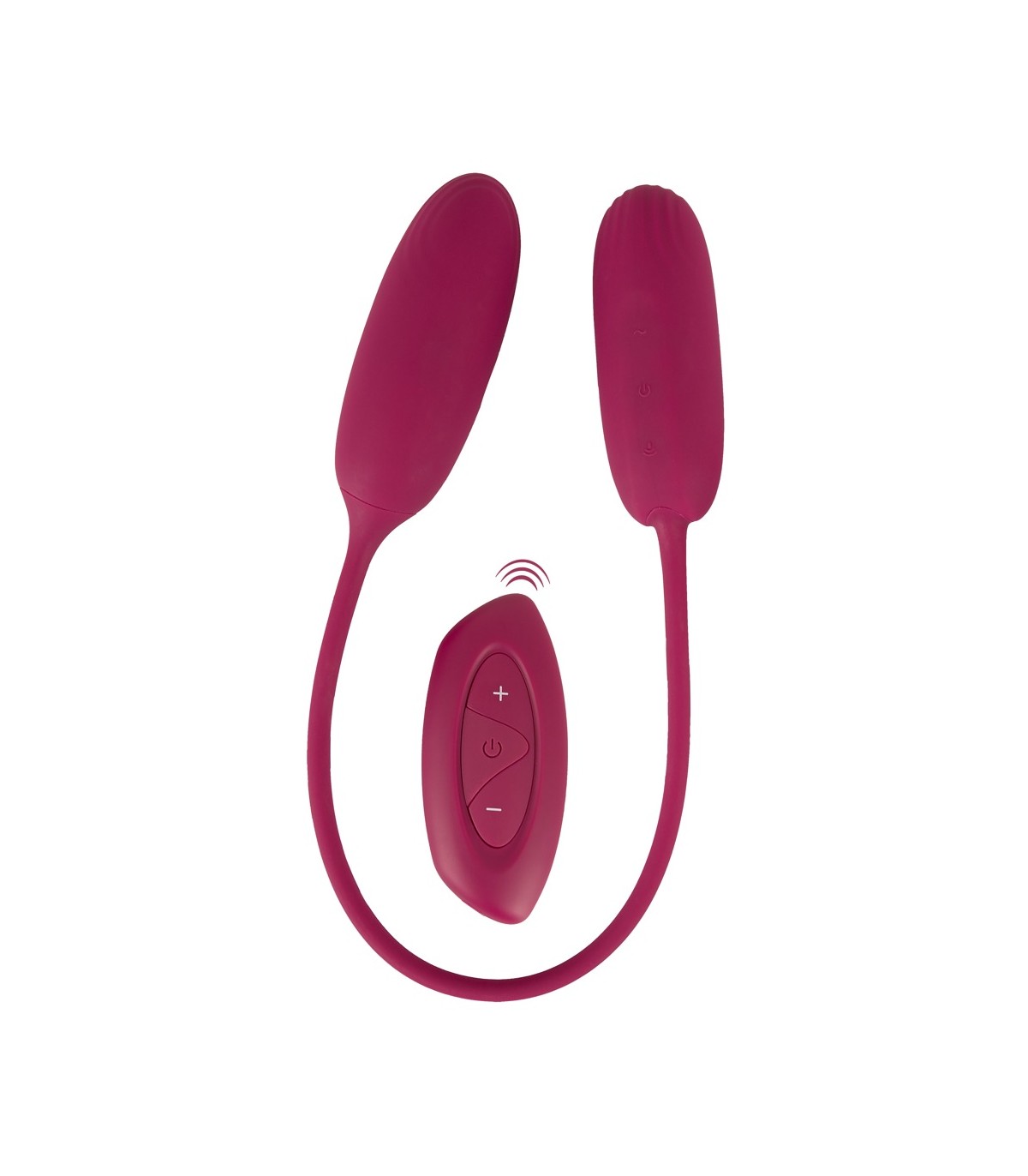 Produse <Sex toy<Body care<Lenjerie intima - SHAKING & VIBRATING LOVE EGG DUO RECHARGABLE