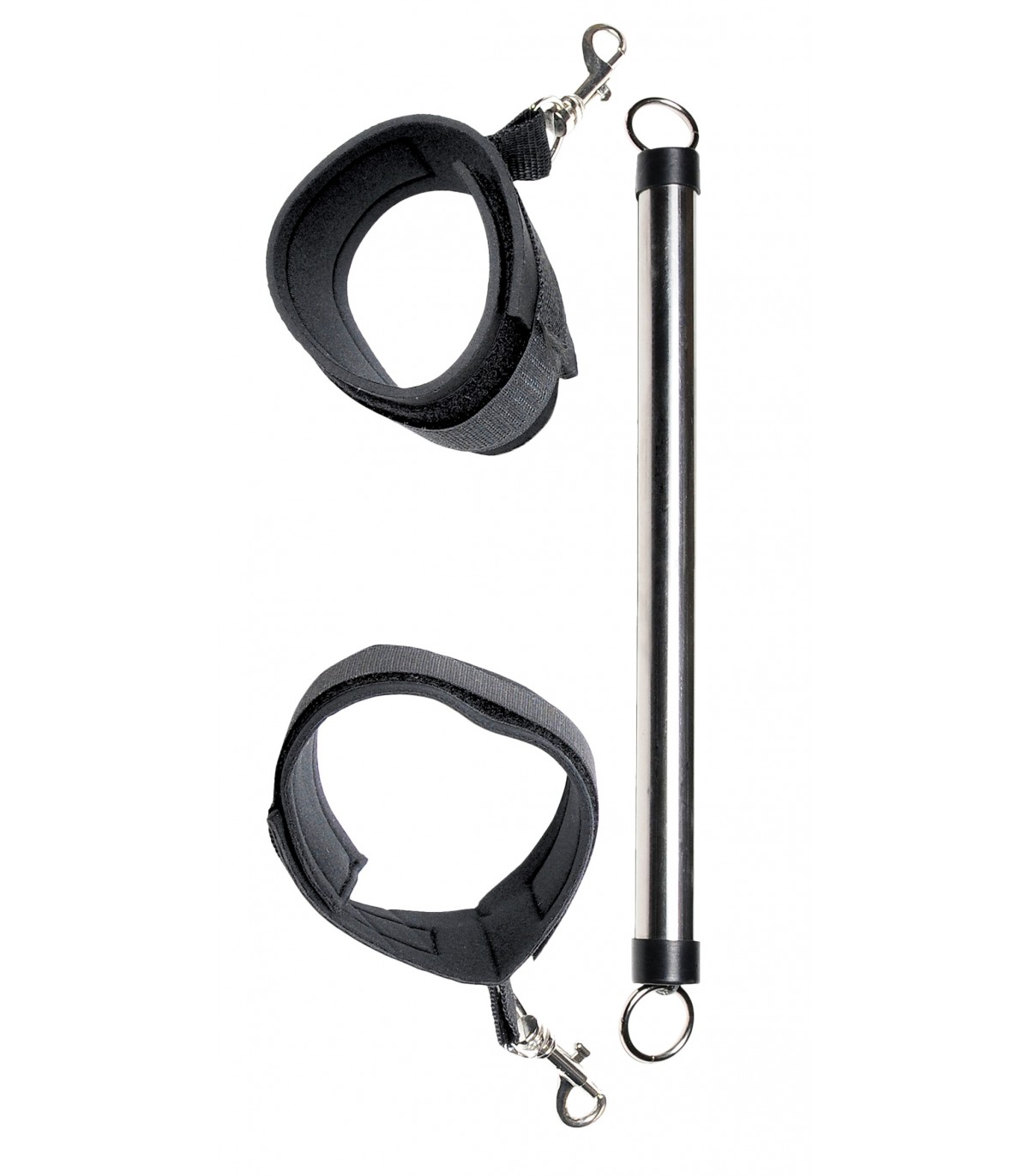 Produse <Sex toy<Body care<Lenjerie intima - SPREADER BAR BLACK/SILVER