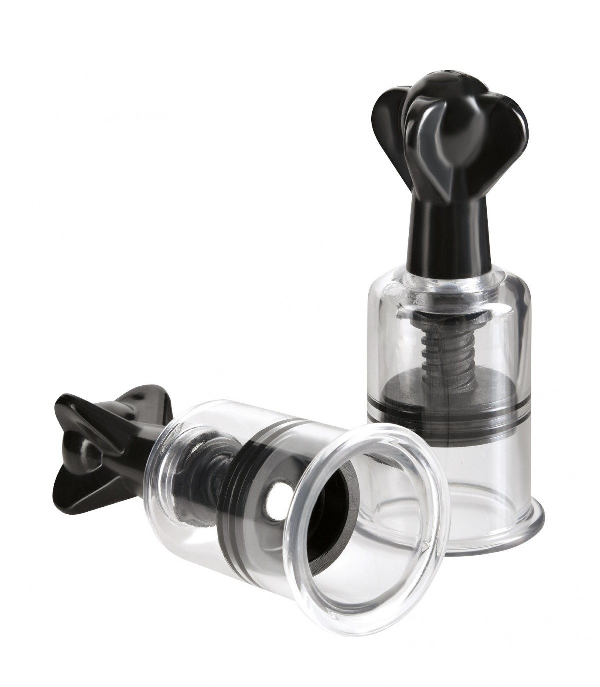 Produse <Sex toy<Body care<Lenjerie intima - SUPER SUCKERS BLACK/CLEAR