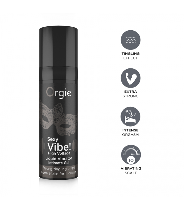 SEXY VIBE LIQUID VIBRATOR! HIGH VOLTAGE 15ML [1]