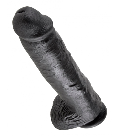 Produse<Sex toy - 11 COCK WITH BALLS BLACK"