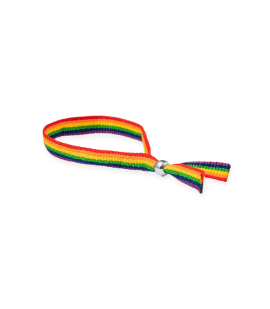 Produse <Body care - 12 Rainbow Flag Bracelets with Silver Beads