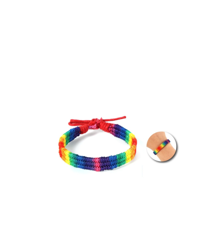 Produse <Body care - 12 Rainbow Flag Braided Bracelets