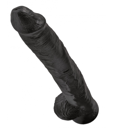 Produse<Sex toy - 14 COCK WITH BALLS BLACK"