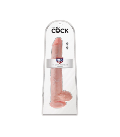 Produse<Sex toy - 14 COCK WITH BALLS LIGHT"