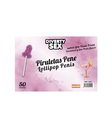 Produse <Body care - 50 PENIS LOLLIPOPS WITH GIN TONIC FLAVOR