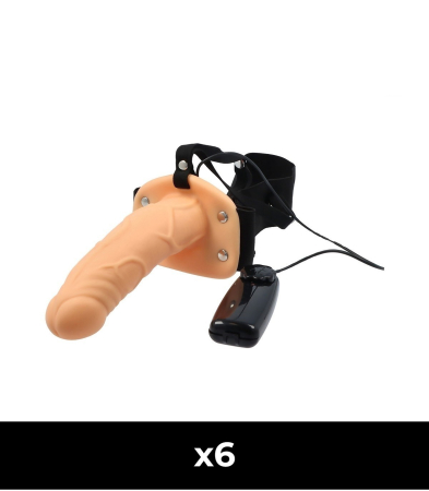 Produse <Body care - 6 X No. 86 HOLLOW FLESH HARNESS 17 CM W/ VIBRATION