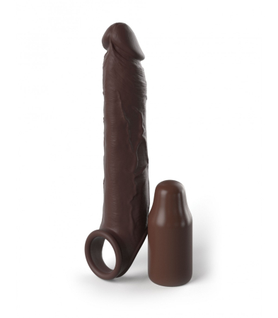 Produse <Sex toy<Body care<Lenjerie intima - 7 EXTENSION WITH STRAP BROWN"