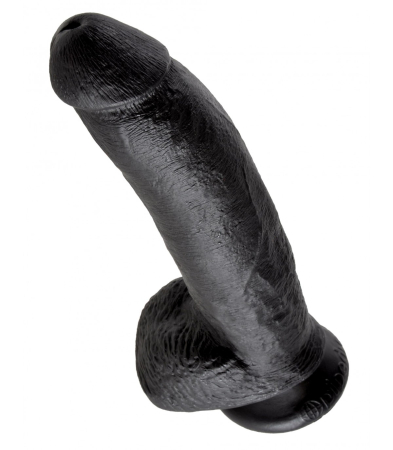 Produse<Sex toy - 9 COCK WITH BALLS BLACK"