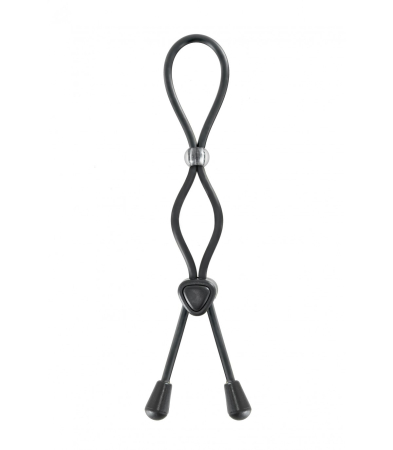 Produse <Sex toy<Body care<Lenjerie intima - ADJUSTABLE DOUBLE PENIS-TESTICLES RING