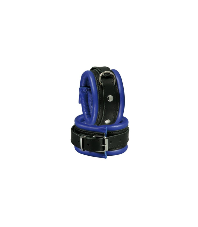 Produse<Sex toy - ANKLE CUFFS 5 CM BLUE/BLACK