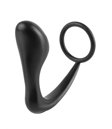 Produse <Sex toy<Body care<Lenjerie intima - ASS-GASM COCKRING PLUG BLACK