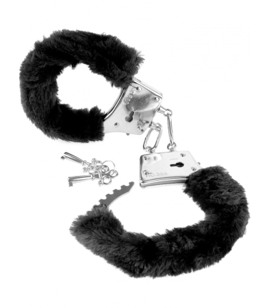 Produse<Lenjerie intima - BEGINNER'S FURRY CUFFS BLACK