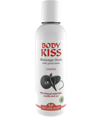 Produse <Sex toy<Body care<Lenjerie intima - BODY KISS LICORICE 100 ML