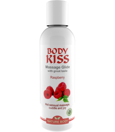 Produse <Sex toy<Body care<Lenjerie intima - BODY KISS RASPBERRY 100 ML