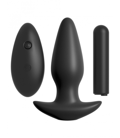 Produse <Sex toy<Body care<Lenjerie intima - COLLECTION REMOTE CONTROL SILICONE PLUG BLACK