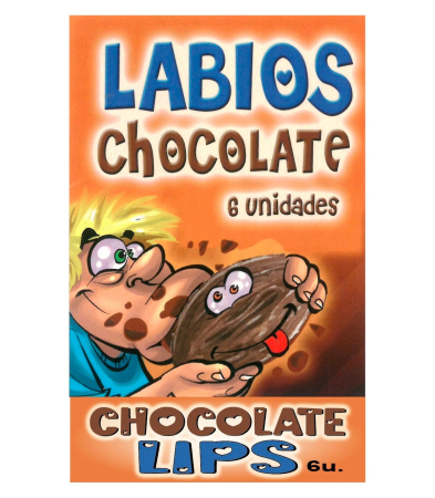 Produse<Lenjerie intima - COMIC BOX OF 6 DARK CHOCOLATE LIPS