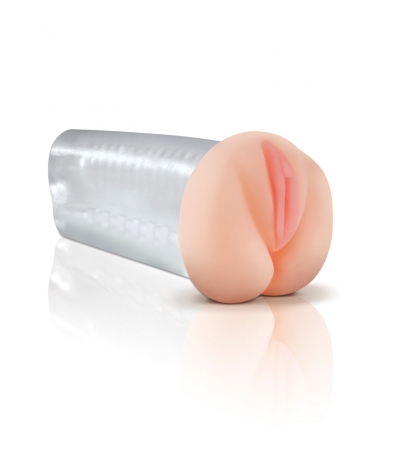 Produse <Sex toy<Body care<Lenjerie intima - DELUXE SEE-THRU STROKER CLEAR/ PINK