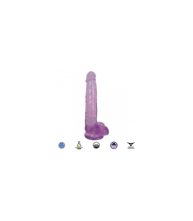Produse <Body care - DILDO WITH TESTICLES SLIM STICK GRAPE 2032 CM"