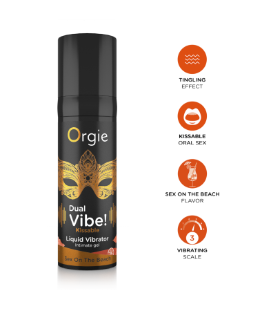 Produse<Sex toy - DUAL VIBE KISSABLE LIQUID VIBRATOR! SEX ON THE BEACH 15 ML