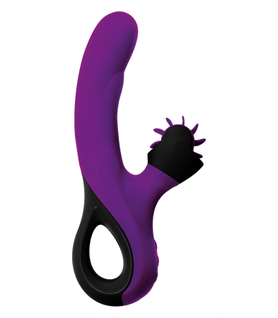 Produse<Sex toy - DYSIS PURPLE VIBRATOR WITH CLITORAL STIMULATOR