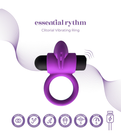 Produse<Sex toy - E9 PURPLE RECHARGEABLE VIBRATING RING
