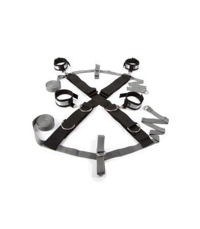 Produse <Body care - FIFTY SHADES OVER THE BED CROSS RESTRAINT SILVER