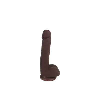 Produse<Lenjerie intima - FINE DILDO WITH CHOCOLATE TESTICLES EASY RIDERS 17'80 CM