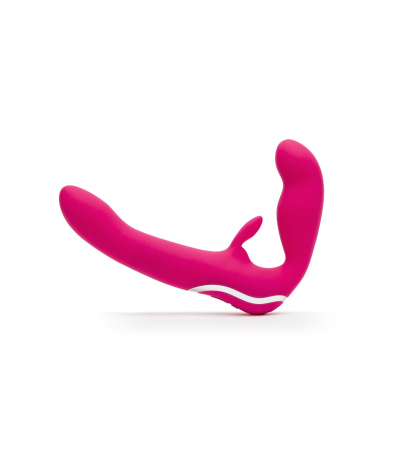 Produse<Sex toy - HAPPY RABBIT STRAPLESS STRAP ON RABBIT VIBE PINK