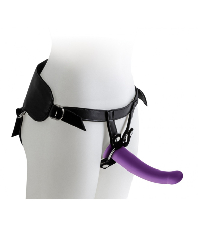 Produse<Sex toy - HARNESS WITH PURPLE DILDO SIZE L