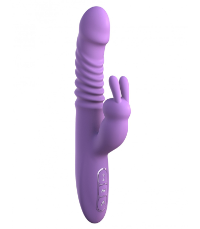 Produse <Sex toy<Body care<Lenjerie intima - HER THRUSTING SILICONE RABBIT PURPLE