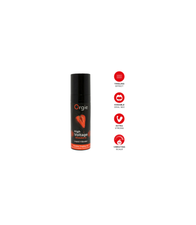 Produse<Sex toy - HIGH VOLTAGE STRAWBERRY LIQUID VIBRATOR 15 ML