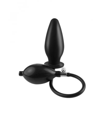 Produse <Sex toy<Body care<Lenjerie intima - INFLATABLE SILICONE PLUG BLACK