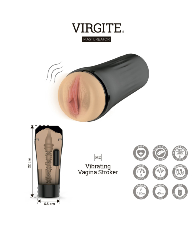 Produse<Sex toy - M2 MASTURBATOR VIBRATOR USB VAGINA FLESH