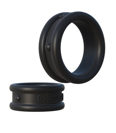 Produse<Sex toy - MAX-WIDTH SILICONE RINGS BLACK