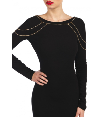 Produse<Sex toy - MIA GOLDEN SHOULDER NECKLACE