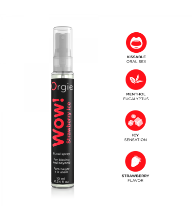 Produse<Sex toy - MOUTH SPRAY WOW! ICED STRAWBERRY 10 ML