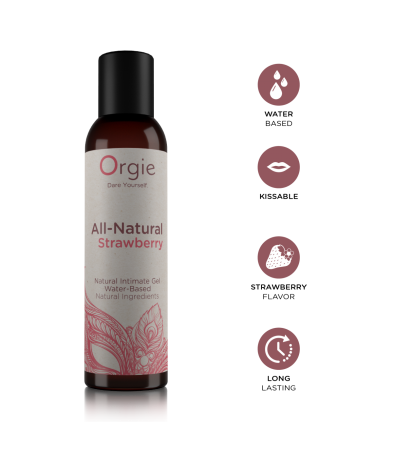 Produse<Sex toy - NATURAL LUBRICANT BASED STRAWBERRY WATER 150 ML