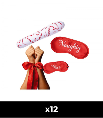 Produse <Sex toy<Body care<Lenjerie intima - PACK 12 UNITS KIT NAUGHTY HOLYDAY SET