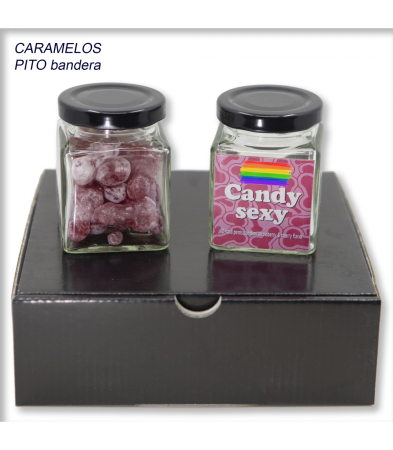 Produse<Lenjerie intima - PACK 6 CANDY SEXY SMALL GLASS JAR FLAG