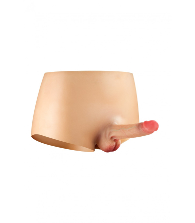 Produse <Sex toy<Body care<Lenjerie intima - PANTS WITH REALISTIC HOLLOW PENIS SIZE S/M