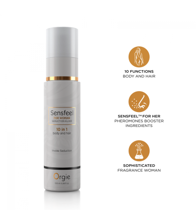 Produse<Sex toy - PHEROMONES ELIXIR 10 IN 1 WOMEN SENSFEEL BODY AND HAIR 100 ML
