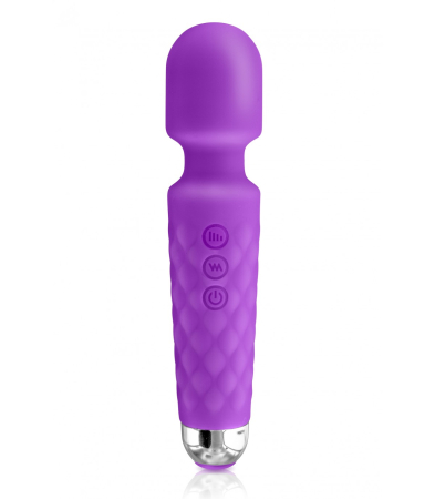 Produse<Sex toy - PURPLE RECHARGEABLE SILICONE LOVE WAND VIBRATOR