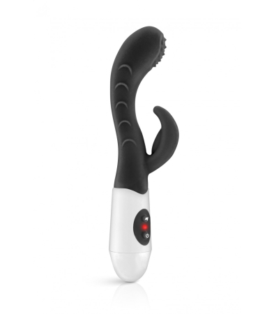 Produse<Sex toy - RABBIT LEOLA BLACK SILICONE VIBRATOR