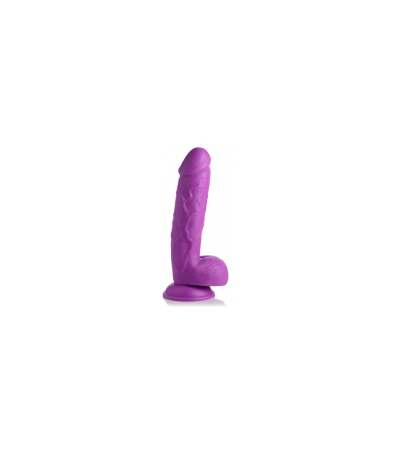 Produse <Body care - REALISTIC DILDO W/ TESTICLES 21 CM PURPLE
